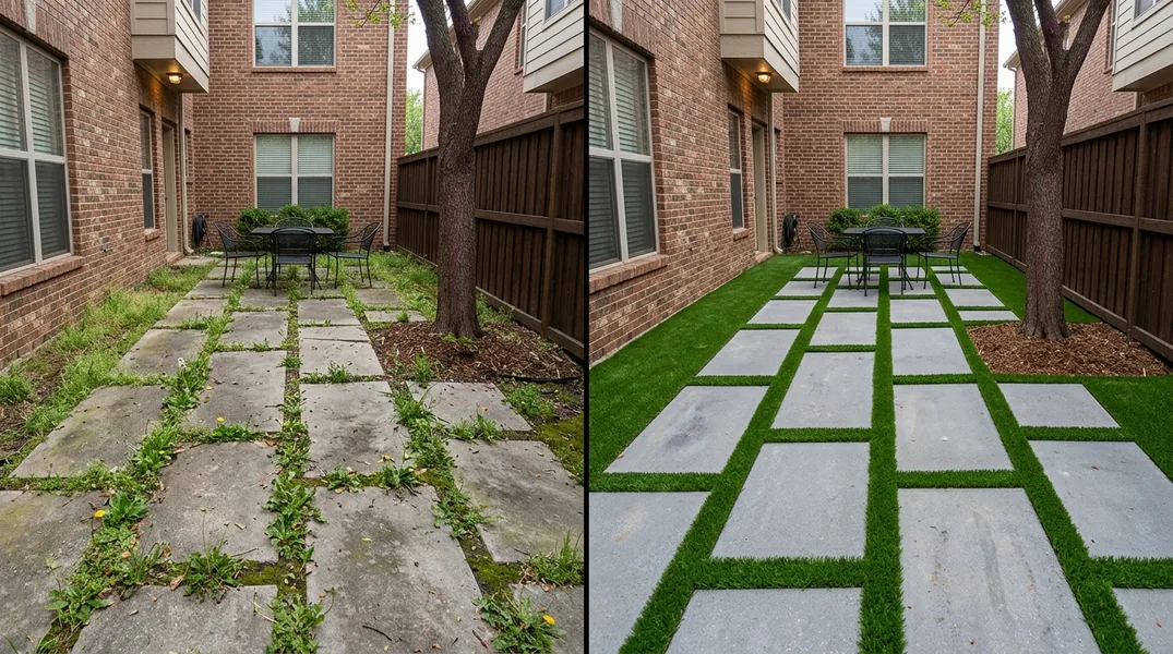 Result artificial grass installation in Tulsa - Tulsa Artificial Grass Installation