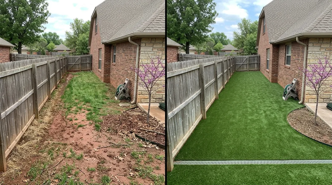 Result artificial grass installation in Tulsa - Tulsa Artificial Grass Installation